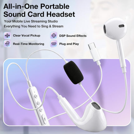 NexWave OndaNex KM08 Portable In-Ear Monitor Live Streaming & Karaoke Headset with Mic — Smart Tech