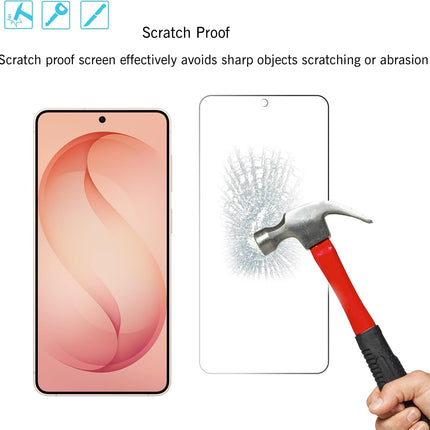 Glass Screen Protector for S26, 3 Pack + 2 Camera Lens Protectors