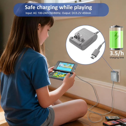 DS Lite Charger AC Power Adapter Kit with 4 Stylus Pens