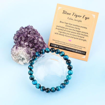 SourceToHome FuenteACasa AD Beads 4mm6mm8mm10mm Handmade Bracelet - Natural Gemstone — Home & Lifestyle