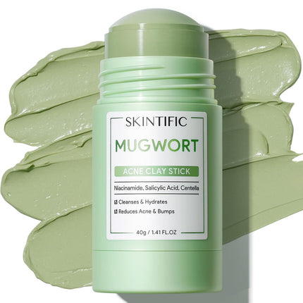 GlowEssence EsenciaLuz SKINTIFIC Mugwort Clay Stick Mask for Face, Redness Soothing & Breakout — Beauty & Self-Care