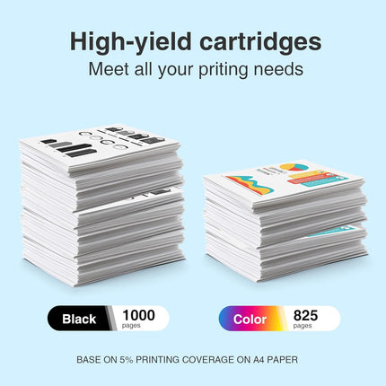 902XL 902 Ink Cartridges Combo Pack (2 Black, Cyan, Magenta, Yellow)