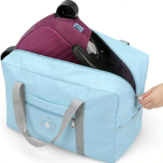 Blue Backless Booster Seat Travel Bag