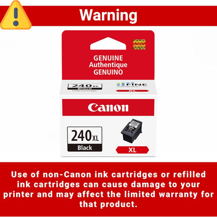 Canon PG-240 XL Genuine Black Ink Cartridge, Compatible with MG2120/3120/4120 — Smart Tech