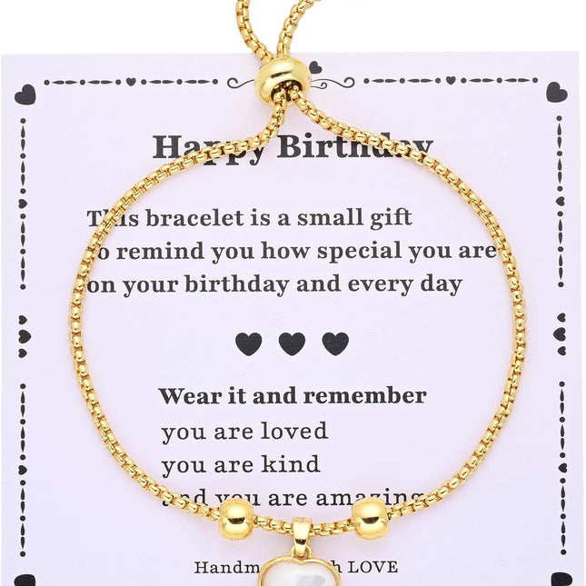 Birthday Gift Bracelet for Girls Ages 4-13