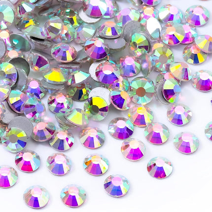 Crystal AB Flatback Rhinestones SS20, 1440pcs Glass Nail Gems