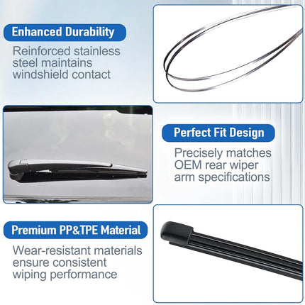 Rear Windshield Wiper for 2016-2021 Vehicle Fitment