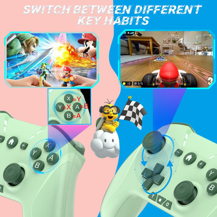 Wireless Bluetooth Game Controller with Motion, Turbo and Macros