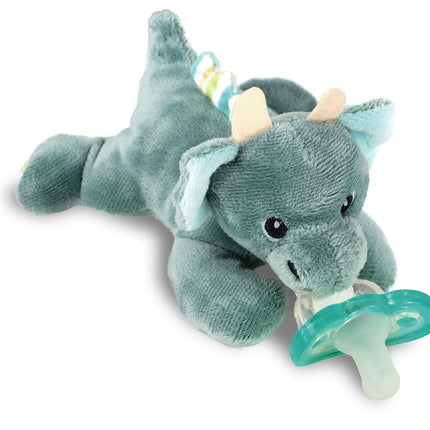 Dragon Pacifier Holder with Detachable Silicone Pacifier for Babies 0M+