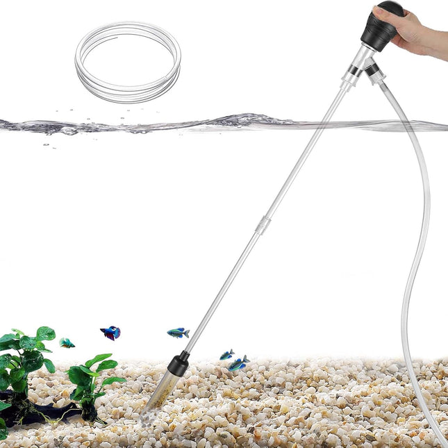 Small Aquarium Gravel Cleaner with 6 ft Hose for 3-8 Gallon Tanks