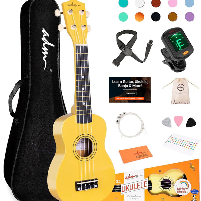 Beginner Hawaiian Wood Ukulele Starter Kit with Lessons