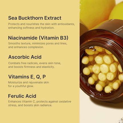 Deep Vitamin C Capsule Cream with Golden Capsules, 1.94 oz