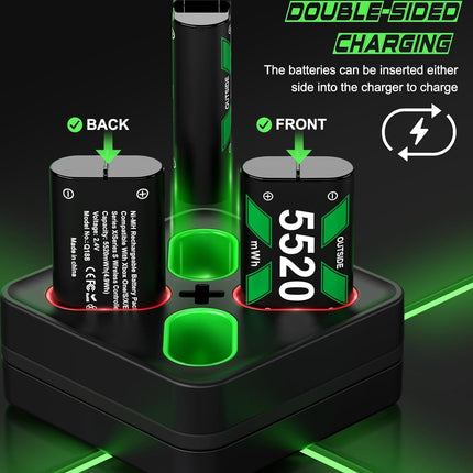 NexWave OndaNex DINOSTRIKE Rechargeable Battery Pack & Charger Station for Xbox Series X — Smart Tech
