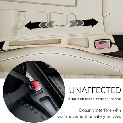 2-Piece Car Seat Gap Filler Organizer