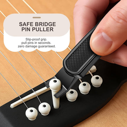 3-in-1 Guitar String Winder, Cutter & Bridge Pin Puller