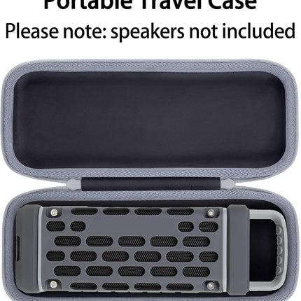 Black Hard Carrying Case with Handle for Outdoor Portable Speaker