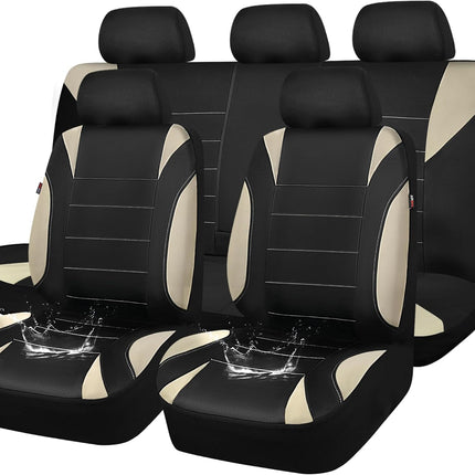 DriveForge ForjaRuta CAR PASS Waterproof Car Seat Covers Full Sets, Universal Fit Seat Covers — Auto & Moto
