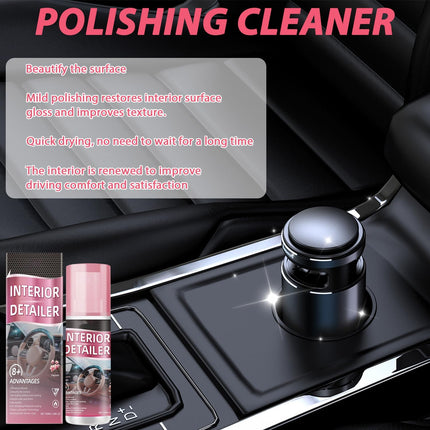 2PCS All Purpose Car Interior Polishing Cleaner Spray
