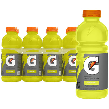 Lemon-Lime Thirst Quencher Sports Drink, 20 Fl Oz, Pack of 8