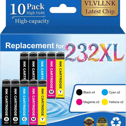 NexWave OndaNex For 232XL Ink Cartridges Latest Upgrade (10-Pack) Remanufactured — Smart Tech
