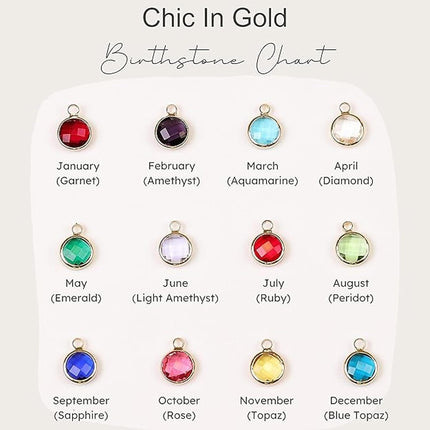 Personalized Birthstone Necklace for Mom with Kids Names