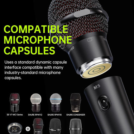 NexWave OndaNex Xvive M5 Handheld Compact Wireless Microphone System — Smart Tech