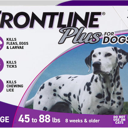 Flea & Tick Spot Treatment for Large Breed Dogs 45-88 lbs, 3 Count