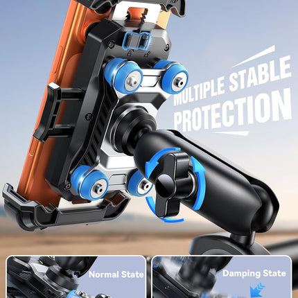 Motorcycle and Bicycle Phone Mount Holder for 4.7-7 in Phones