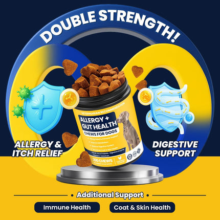 Dog Allergy Chews with Probiotic Support