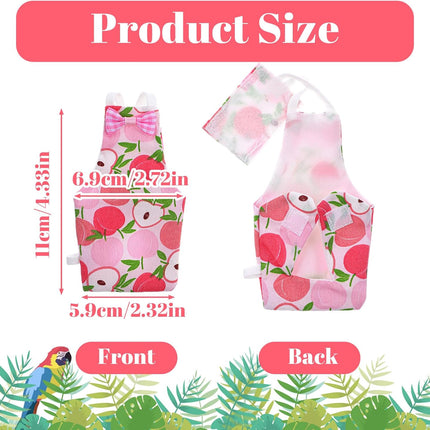 5-Pack Reusable Bird Diapers with Waterproof Inner Flight Suit