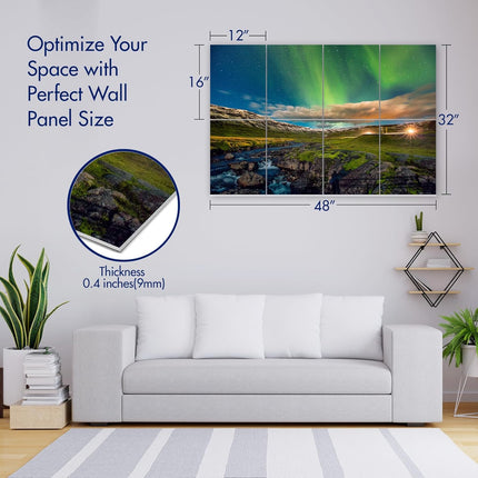 Masterpiece Acoustic Art Panels, 8-Pack 12" x 16" Sound Absorbing Wall Art Panels