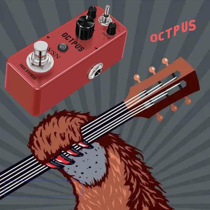 SourceToHome FuenteACasa VSN Octave Guitar Pedal, Digital Mini Pedal For Electric Guitar — Home & Lifestyle