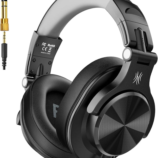 Wired Over-Ear Studio Monitor Headphones - Black