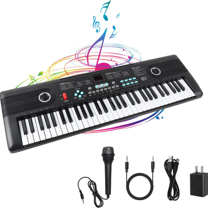 NexWave OndaNex 61 Keys Piano Keyboard, Electronic Digital Piano with Built-in Speaker — Smart Tech