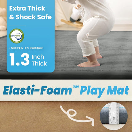 1.3" Thick Baby Play Mat for Floor Playpen, 50 - view 2