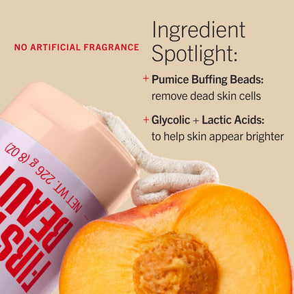 Peach Scent 10% AHA Body Scrub for Bumpy Skin