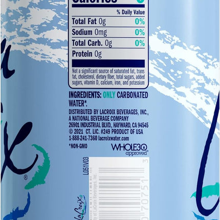 Pure Sparkling Water, 12 Fl Oz Cans, Pack of 12