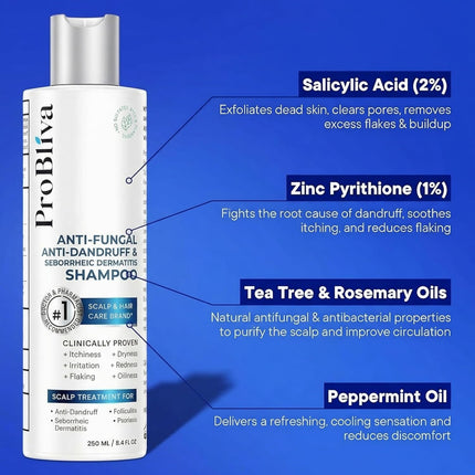 Balanced Antifungal Scalp Treatment Shampoo, 8.4 fl oz