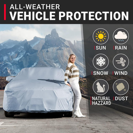 15-Layer Waterproof All-Weather Full Car Cover, Size C10