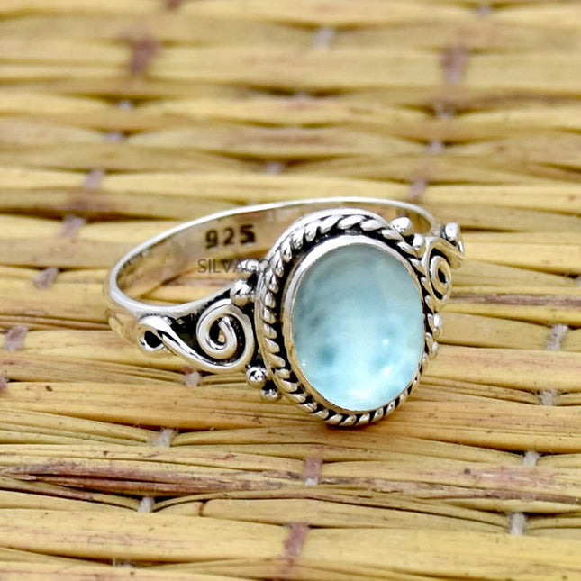 925 Sterling Silver Ring for Womens Emerald Ring, Engagement Ring Bezel — Home & Lifestyle