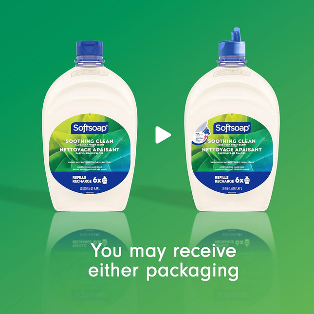Soothing Clean Aloe Vera Fresh Scent Liquid Hand Soap Refill, 50 fl oz