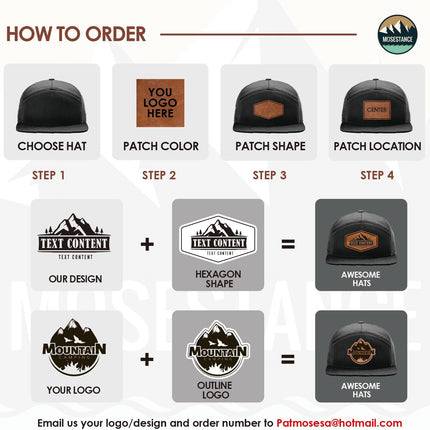 Auto & Moto Trucker Hat with Leather Patch