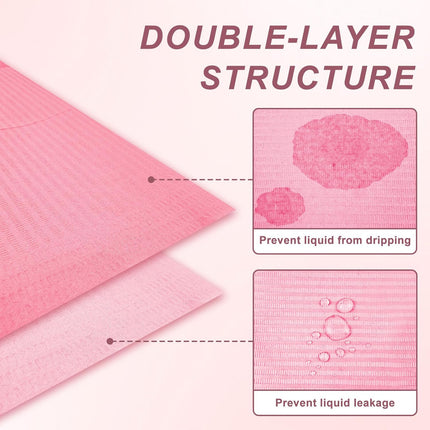 40-Piece Disposable Pink Nail Mats, 13 x 18 in