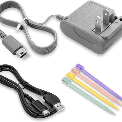 DS Lite Charger AC Power Adapter Kit with 4 Stylus Pens