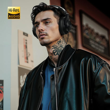 Wired Over-Ear Studio Monitor Headphones - Black