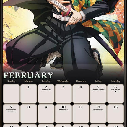 2027 Demon Slayer: Kimetsu no Yaiba Wall Calendar