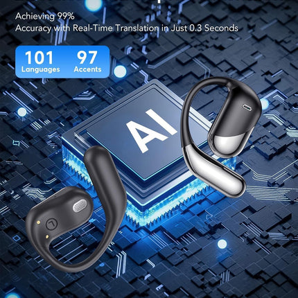 AI Translation Earbuds, 198+ Languages Real-Time Translator, 60H Playtime