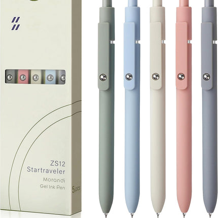 SourceToHome FuenteACasa FIOVER 5pcs Gel Pens Quick Dry Ink Pens Fine Point Premium Retractable — Home & Lifestyle