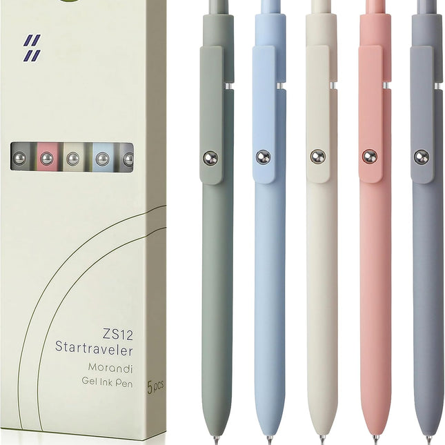 SourceToHome FuenteACasa FIOVER 5pcs Gel Pens Quick Dry Ink Pens Fine Point Premium Retractable — Home & Lifestyle