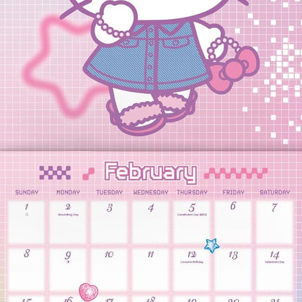 2026 Cute Character Friends Wall Calendar